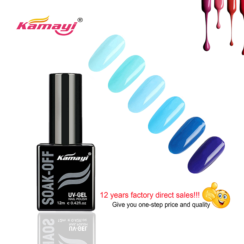 Produkty do paznokci Kamayi Bezpłatna próbka Żel UV do paznokci Czarna butelka 12 ml Lakier do paznokci