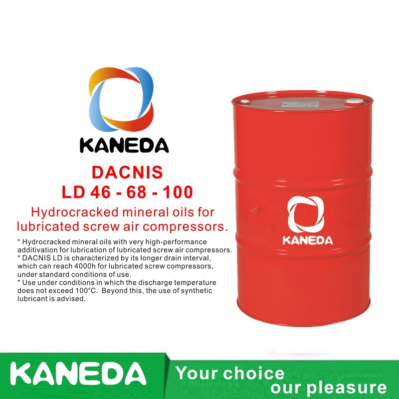 KANEDA DACNIS LD 32 - 46 - 68 Hydrokrakowane oleje mineralne do smarowanych sprężarek śrubowych.