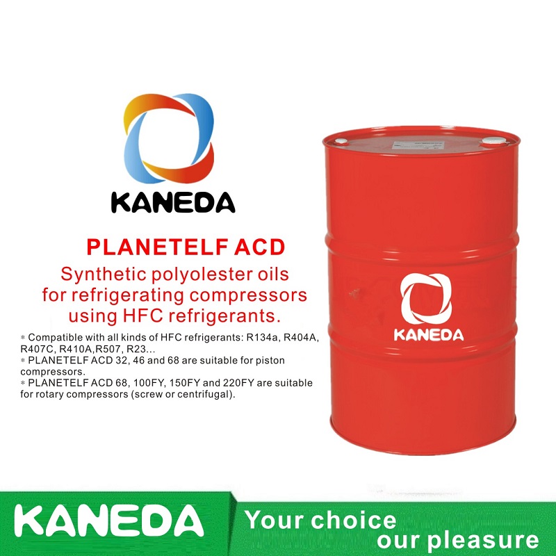 KANEDA PLANETELF ACD Syntetyczne oleje poliestrowe do sprężarek chłodniczych wykorzystujących czynniki chłodnicze HFC