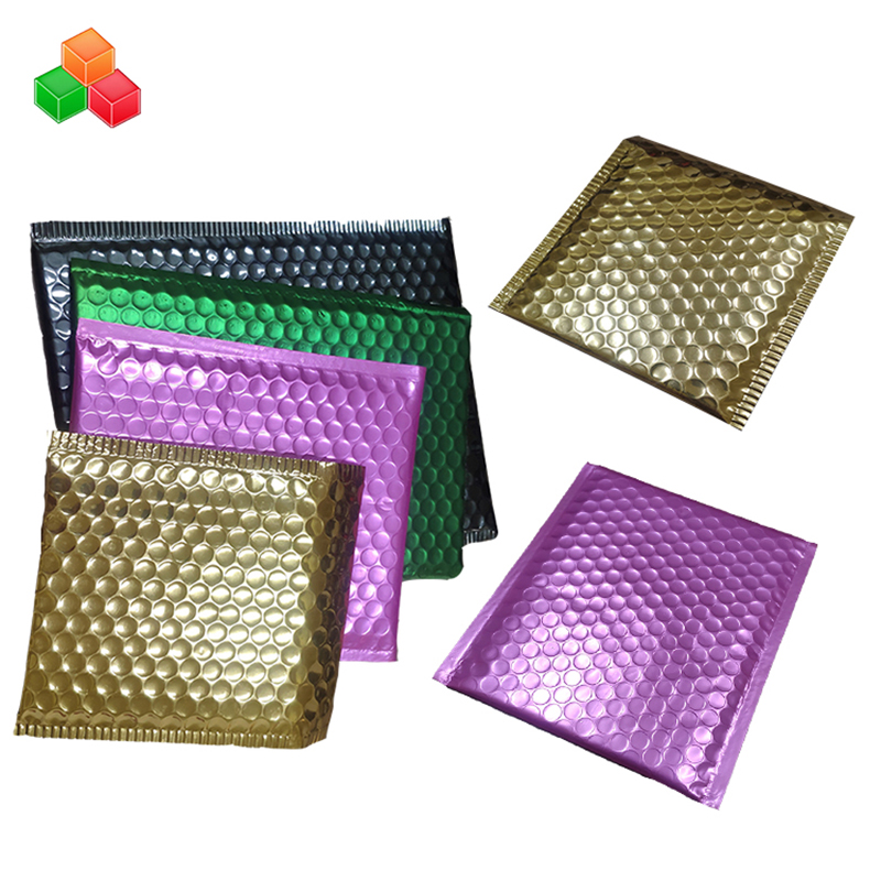 Dostosowane do potrzeb klienta wyściełane plastikowe torby pocztowe z nadrukowaną aluminiową bańką powietrzną, bezpieczna, odporna na wstrząsy koperta bąbelkowa
