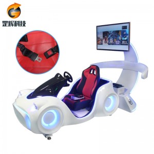 Samochód wyścigowy VR Globalny sprzęt do parków rozrywki z trzema osiami