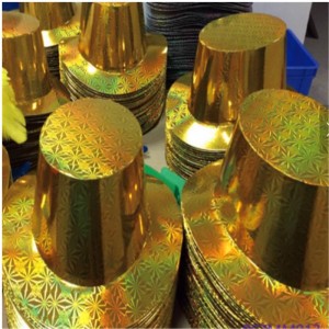 Gorąca sprzedaż Dekoracji Plastikowe Glitter Papier Top Hat hurtowa