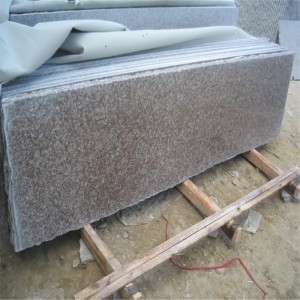 G687 brzoskwiniowe, czerwone granitowe płytki podłogowe