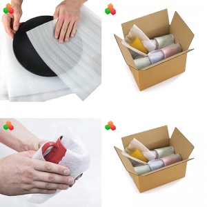 Niestandardowy materiał ochronny do pakowania miękkiego, odpornego na wstrząsy spienionego polietylenowego arkusza pianki EPE do transportu