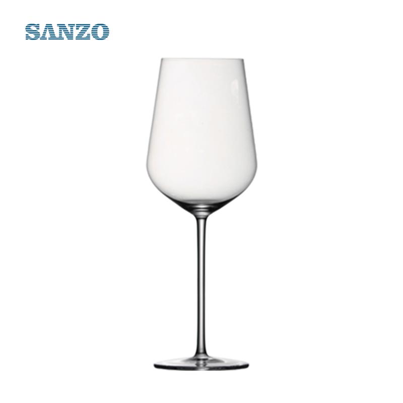 SANZO Niebieskie kieliszki do wina Hurtownia Handmade Glass Tipsy