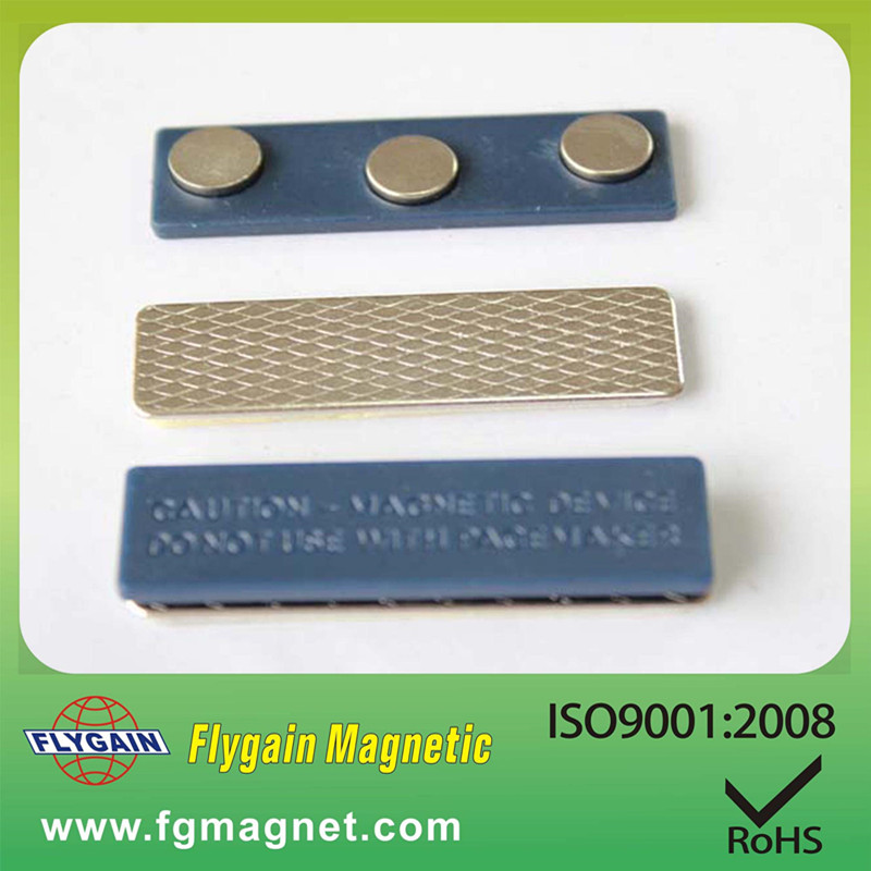 Niska cena niestandardowego metalowego pustego magnetycznego identyfikatora wielokrotnego użytku
