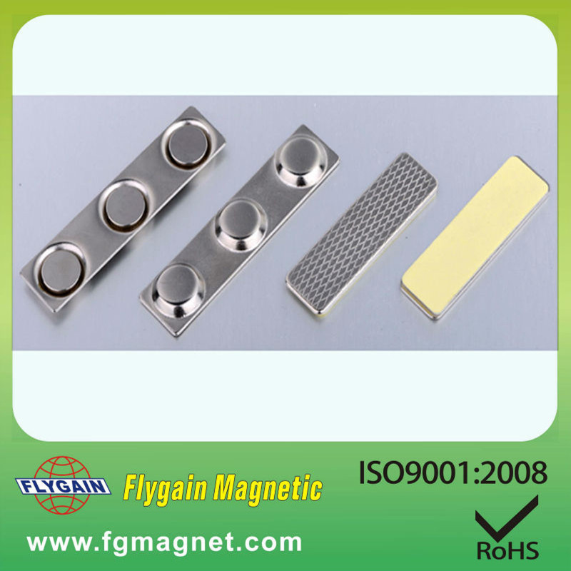 Niska cena niestandardowego metalowego pustego magnetycznego identyfikatora wielokrotnego użytku