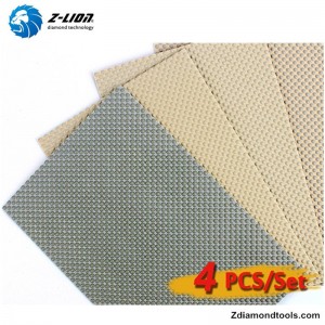 Elastyczny diamentowy arkusz ścierny ZL-35B do kamienia modyfikowanego