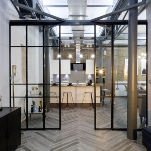 Przesuwne drzwi z wąską ramką