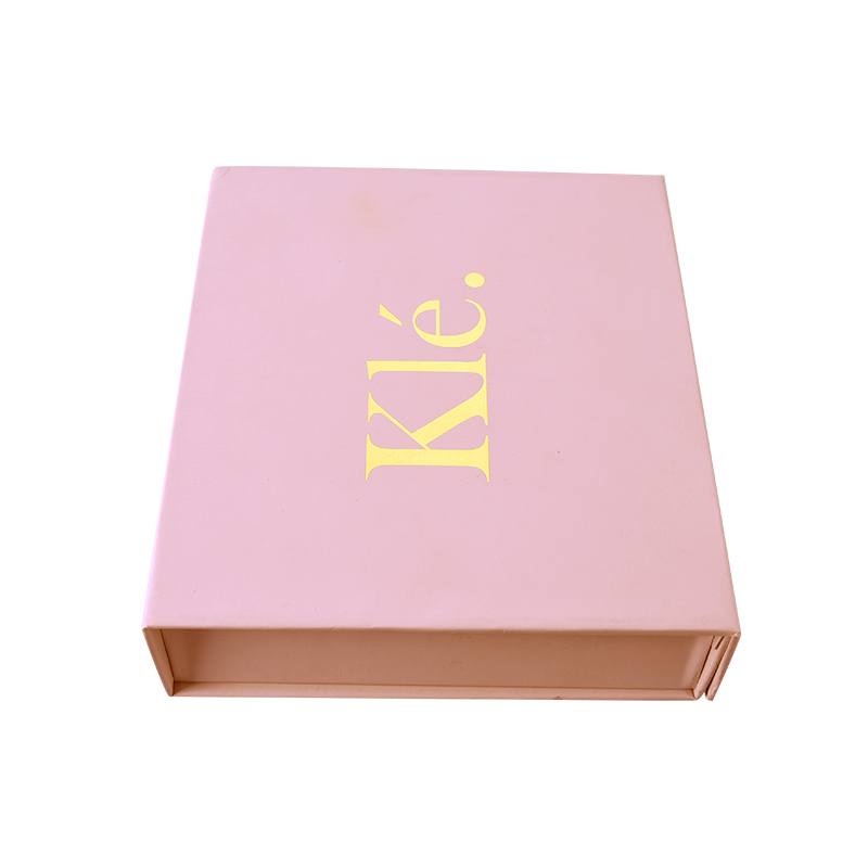 Niestandardowe opakowanie Składane luksusowe magnetyczne duże zwykłe kartonowe pudełko z różowego złota
