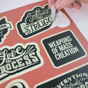 Niestandardowa etykieta samoprzylepna do drukowania produktów, samoprzylepna papierowa etykieta do drukarki