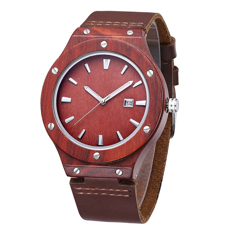 Zegarek na rękę z drewna i najlepszy skórzany zegarek na rękę z parami walentynkowymi