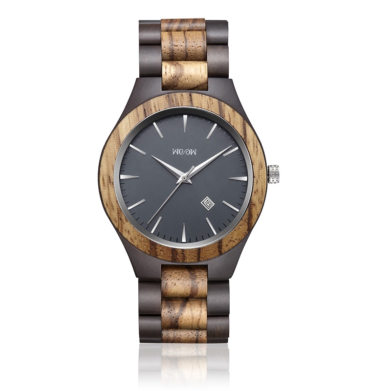 Drewniane zegarki Czarne sandały Drewniane męskie prezent Vintage 2019 Modele Niestandardowe logo