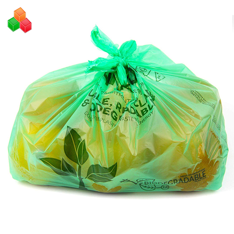 Nietoksyczny 100% kompostowalny biodegradowalny pe + d2w śmieci z plastikowych śmieci
