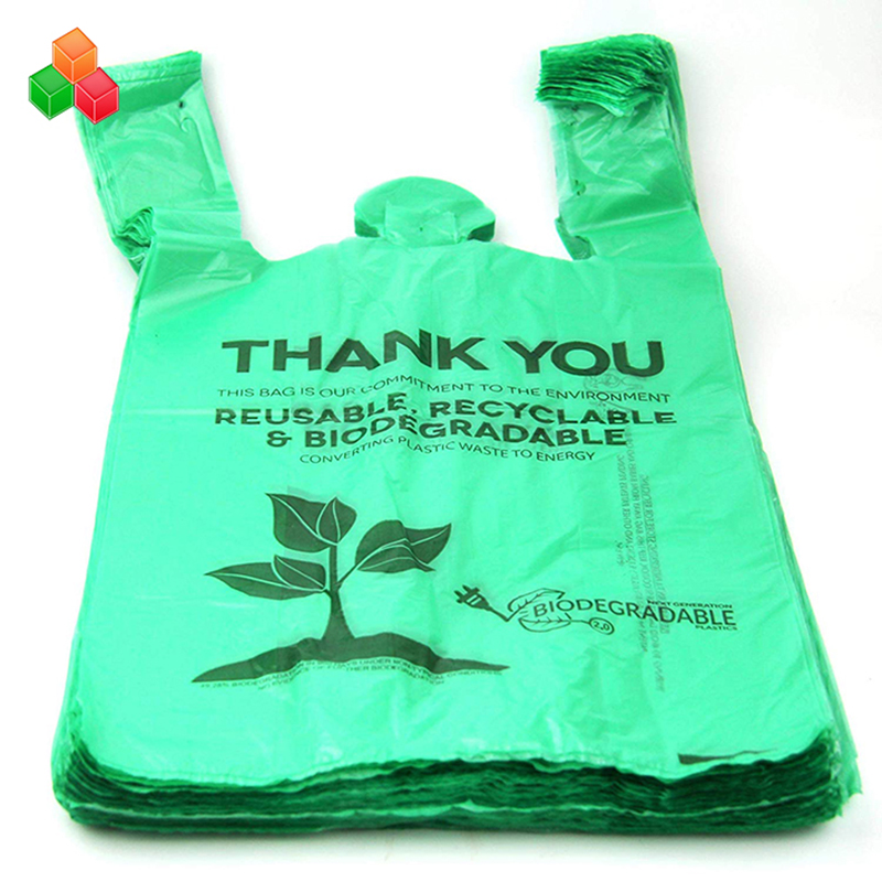 Nietoksyczny 100% kompostowalny biodegradowalny pe + d2w śmieci z plastikowych śmieci