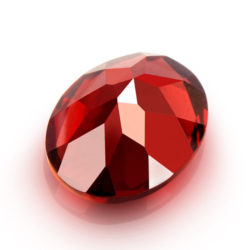 Biżuteria ślubna czerwony granat rubinowy naszyjnik kobiety kryształowy wisiorek
