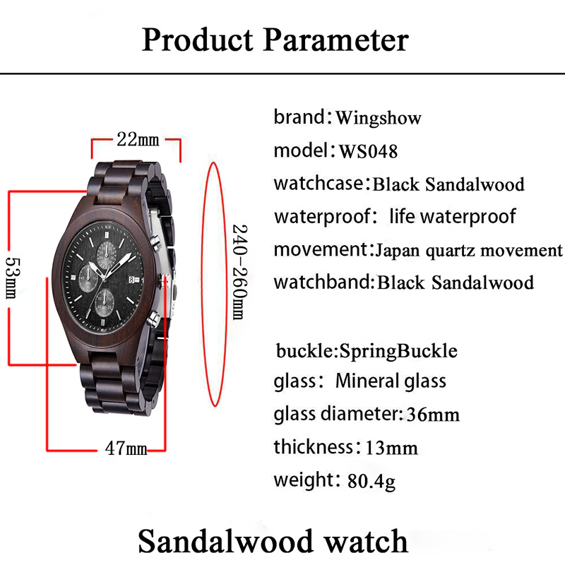 Spersonalizowany spersonalizowany drewniany zegarek z grawerem dwustronnym ze zdjęciem lub wiadomością dla spersonalizowanego prezentu