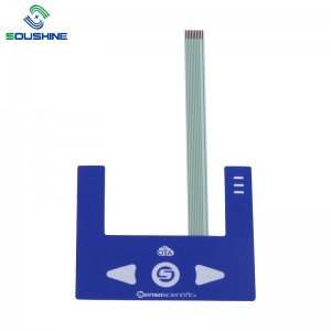 Przełącznik niestandardowy membranowy OEM z diodą LED