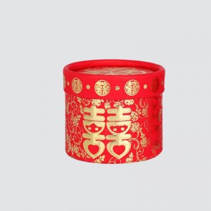 Niestandardowe wesele Happy Event Cylinder Box Candy Gift Gift Box