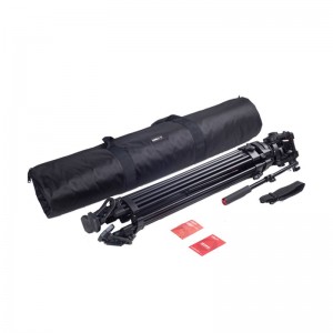 Profesjonalny statyw wideo Kingjoy, wytrzymały statyw System VT-3500 z panoramiczną głowicą fluidalną 360 stopni VT-3530