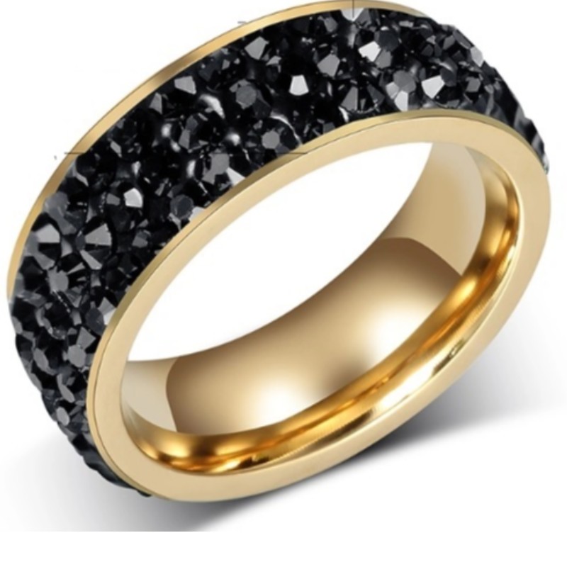 Kryształowe obrączki złote pierścionki różowe złote srebrne pierścionki różowe niebieskie pierścienie