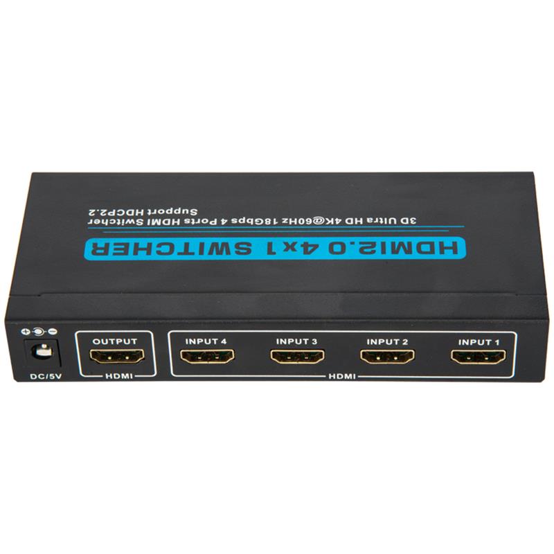 Obsługa przełącznika HDMI 4x1 V2.0 3D Ultra HD 4Kx2K @ 60Hz HDCP2.2