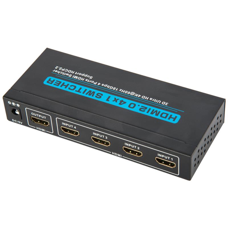 Obsługa przełącznika HDMI 4x1 V2.0 3D Ultra HD 4Kx2K @ 60Hz HDCP2.2
