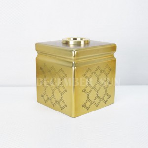 Okrągłe laserowo wycięte mozaiki szklane akcesoria łazienkowe w kolorze złotym