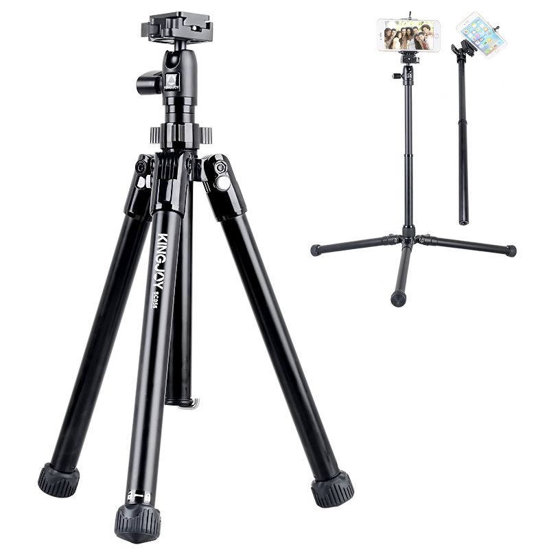 Kingjoy SC056 Składane 5-częściowe zestawy statywów z fotografowaniem pod niskim kątem i kolumną środkową mogą być używane jako monopod