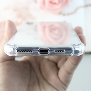 iPhone X \/ iPhone XS TPU + PC przezroczysta i odporna na uderzenia obudowa telefonu komórkowego