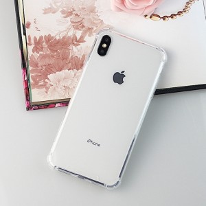 iPhone X \/ iPhone XS TPU + PC przezroczysta i odporna na uderzenia obudowa telefonu komórkowego