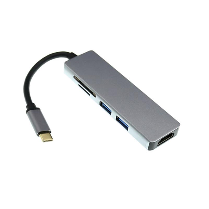 USB Type C Do HDMI + 2 x USB 3.0 + czytnik kart SD