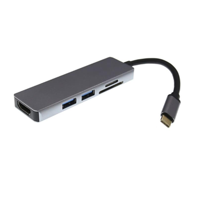 USB Type C Do HDMI + 2 x USB 3.0 + czytnik kart SD