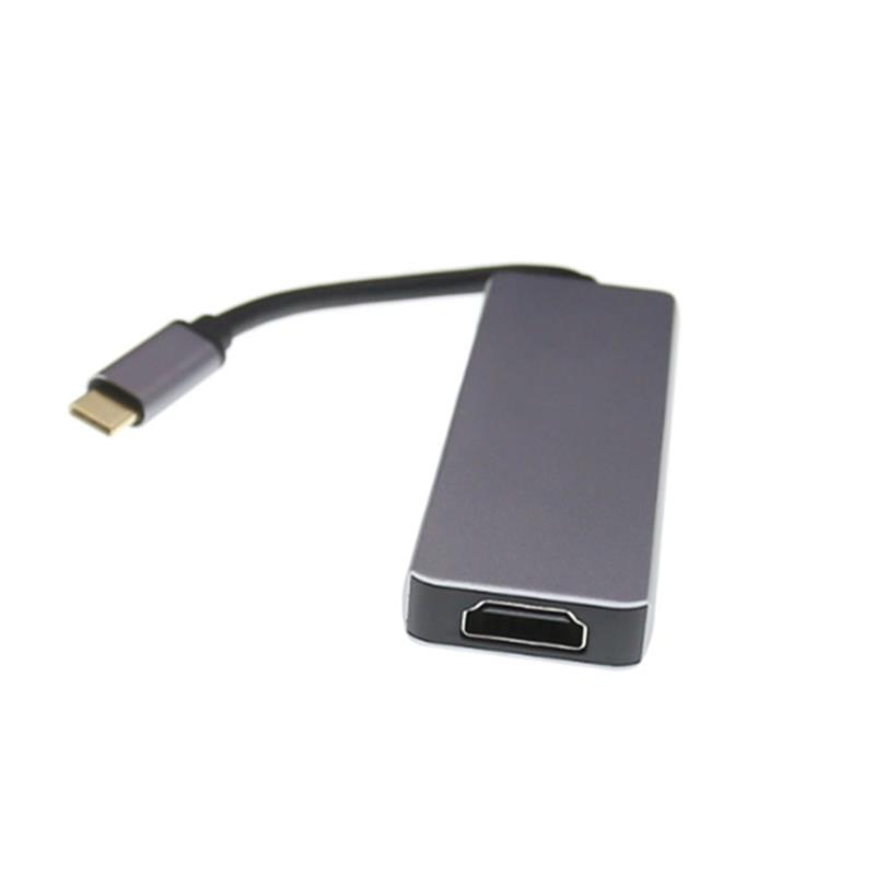 USB Type C Do HDMI + 2 x USB 3.0 + czytnik kart SD