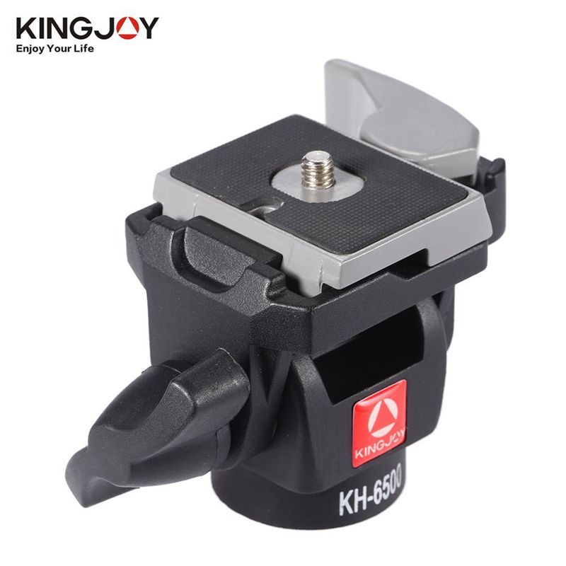 Kingjoy Professional Poręczna aluminiowa głowica obrotowa z 2-kierunkową regulacją nachylenia KH-6500
