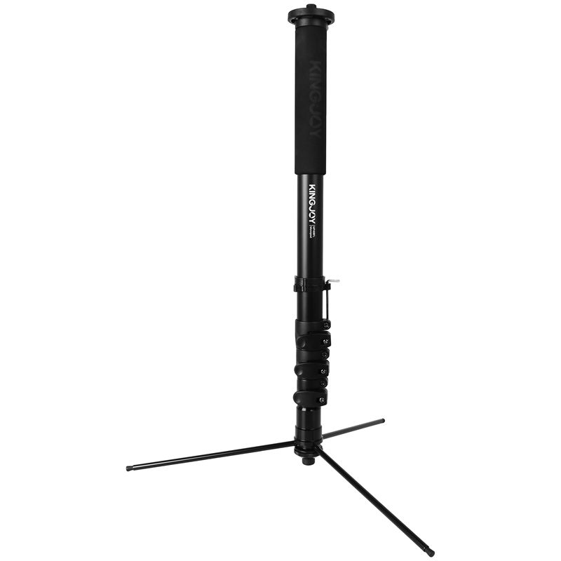KINGJOY Uchwyt statywu, drążek teleskopowy, aluminiowy monopod, wysokość 1,71 m