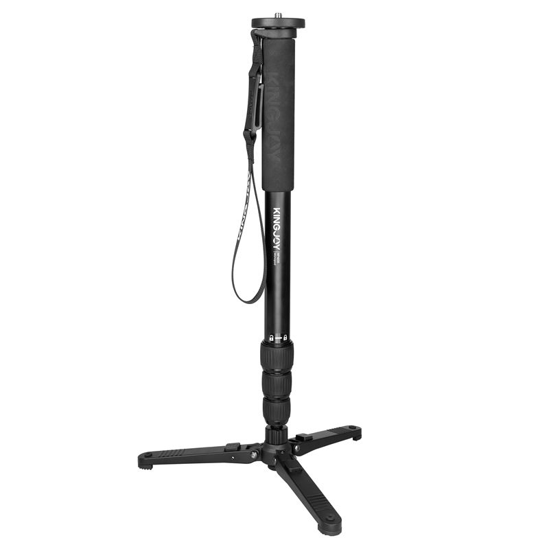 Kingjoy Photographe nowy aluminiowy monopod do fotografii z profesjonalną podstawą nóg