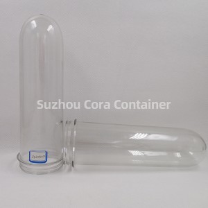 65 mm 240g Rozmiar szyi 72 mm Plasitc Pet Preform na olej do napojów wodnych