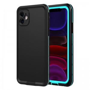 lifepoodporny telefon iphone 11 najlepszy wodoodporny worek dla iphone 11 pływający telefon case (niebieski) z solidnym kolorem tylnej pokrywy