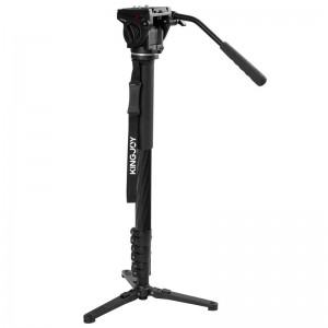 Rozciągany monopod z aluminium Kingjoy z podstawą mini statywu