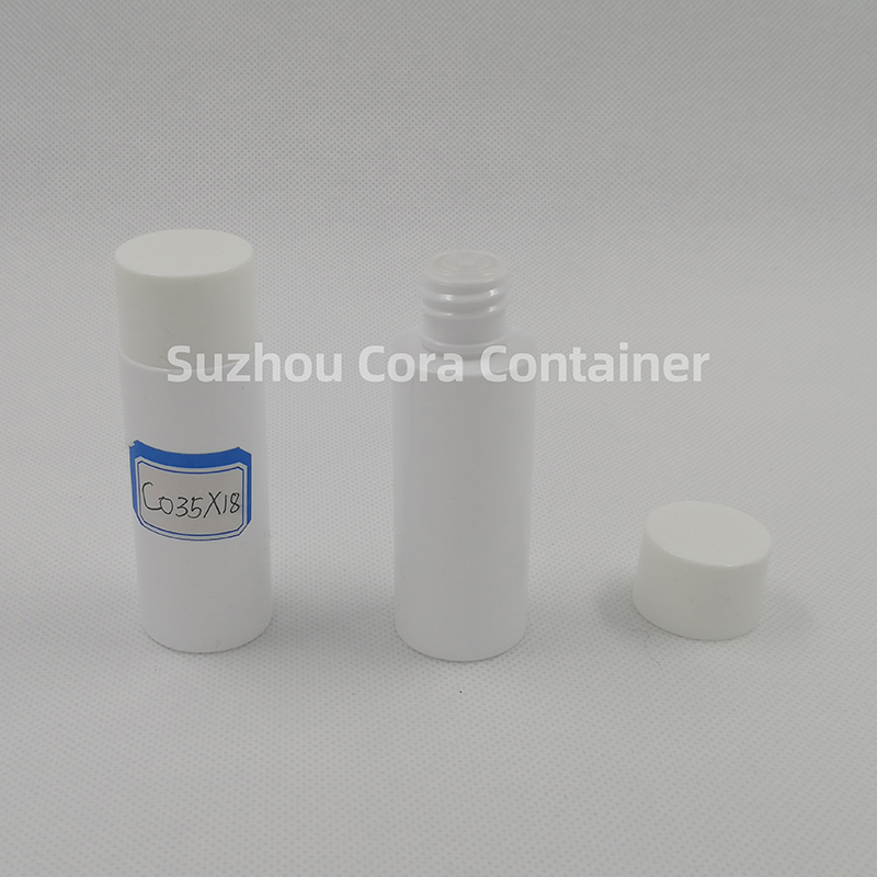 35ml Neck Size 18mm Pet Plastic Cosmetic Bottle with Screwing Cap