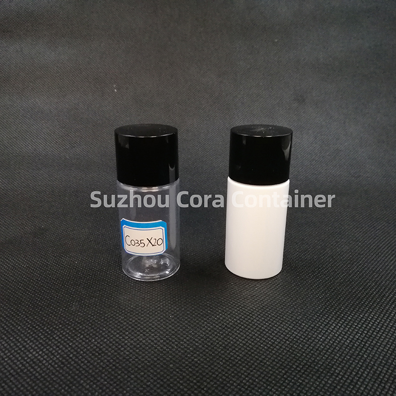 35ml Neck Size 20mm Pet Plastic Cosmetic Bottle z nakrętką