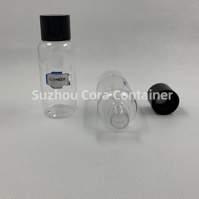 100ml Neck Size 20mm Pet Plastic Cosmetic Bottle z nakrętką