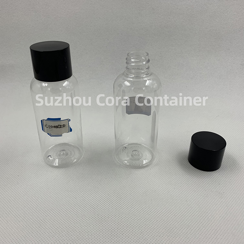 100ml Neck Size 20mm Pet Plastic Cosmetic Bottle z nakrętką