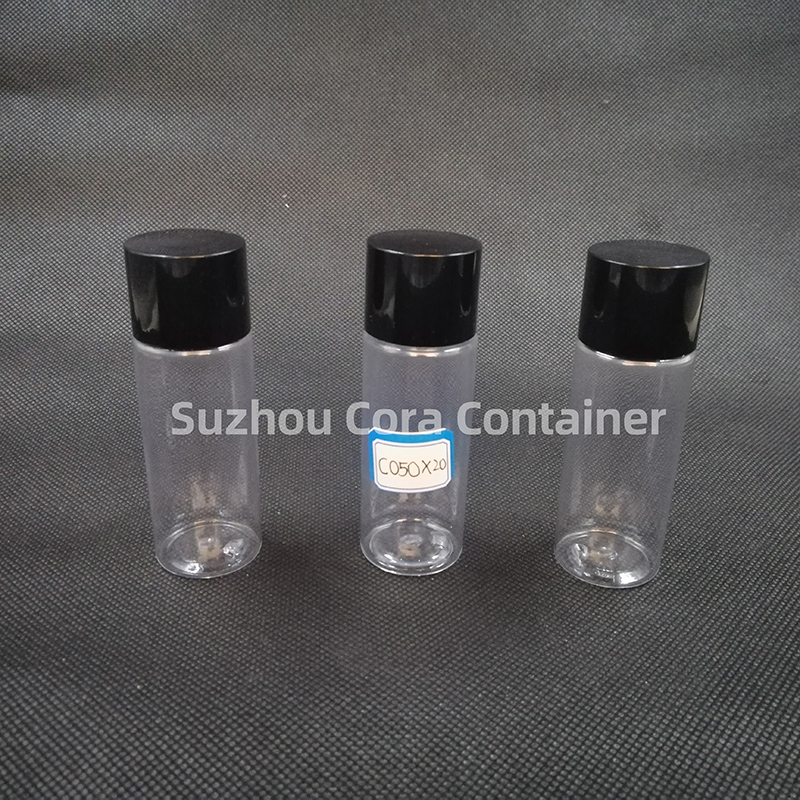 50ml Neck Size 20mm Pet Plastic Cosmetic Bottle z nakrętką