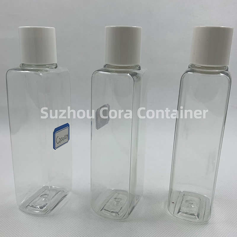 200ml Neck Size 24mm Pet Plastic Cosmetic Bottle z nakrętką