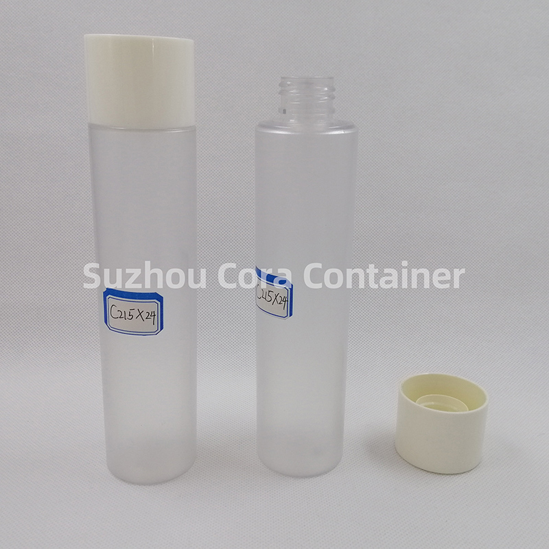 215ml Rozmiar szyi 24mm Pet Plastic Cosmetic Bottle z nakrętką