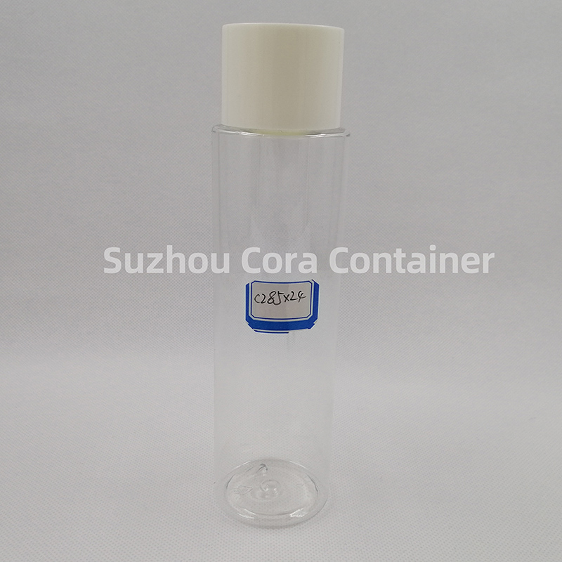 285ml Neck Size 24mm Pet Plastic Cosmetic Bottle with Screwing Cap