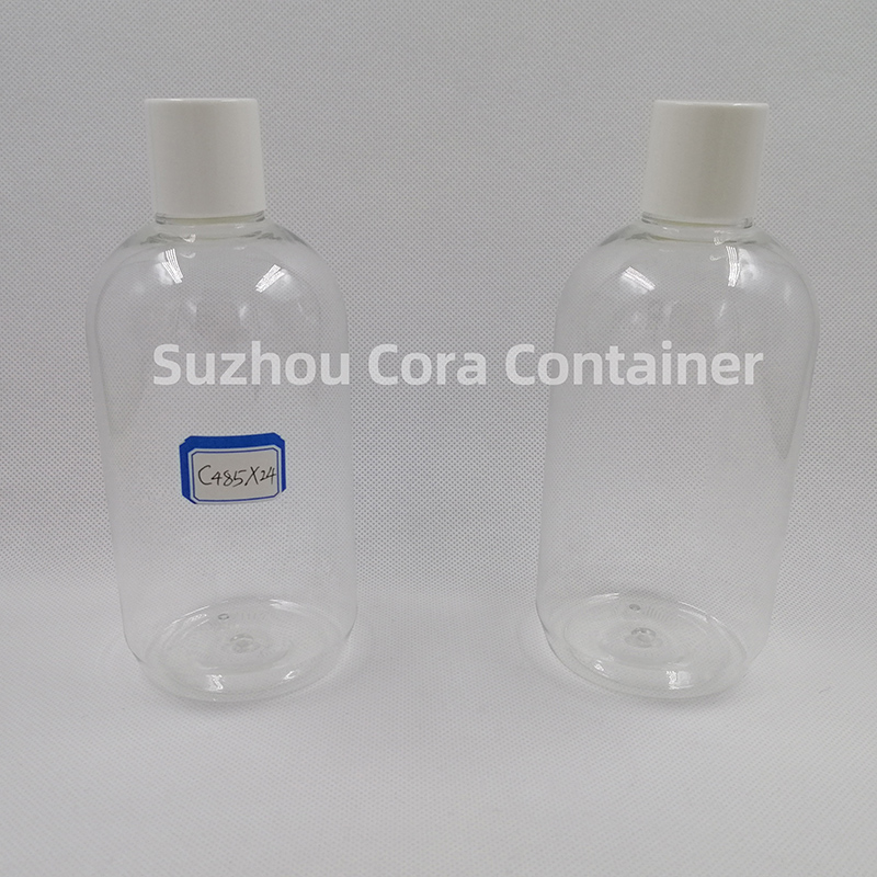 485ml Neck Size 24mm Pet Plastic Cosmetic Bottle with Screwing Cap