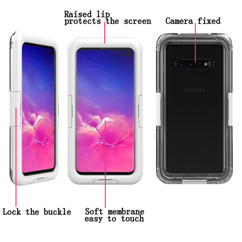 Etui na telefony z wodą w nich Etui ochronne na telefon do Samsung S10 (białe)